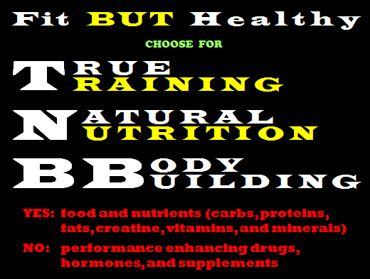true natural bodybuilding slogan - motto