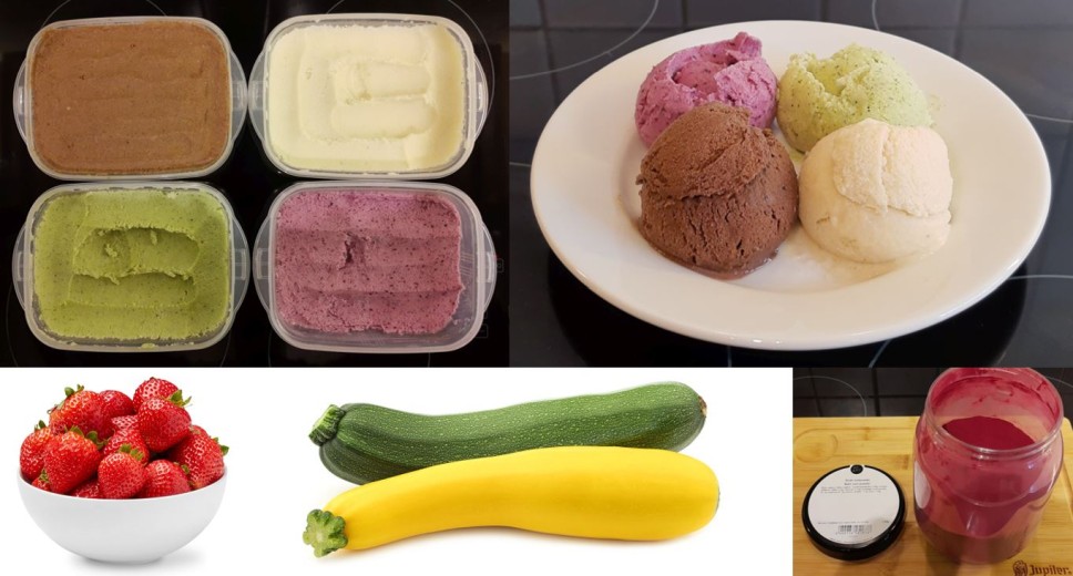 protein ice cream colors